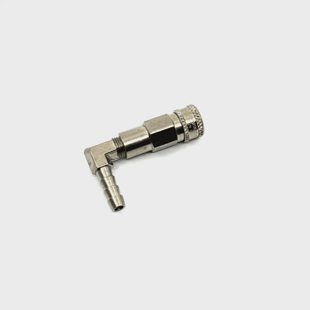 Socket-Q.D. CO2 90 1/4 Barb